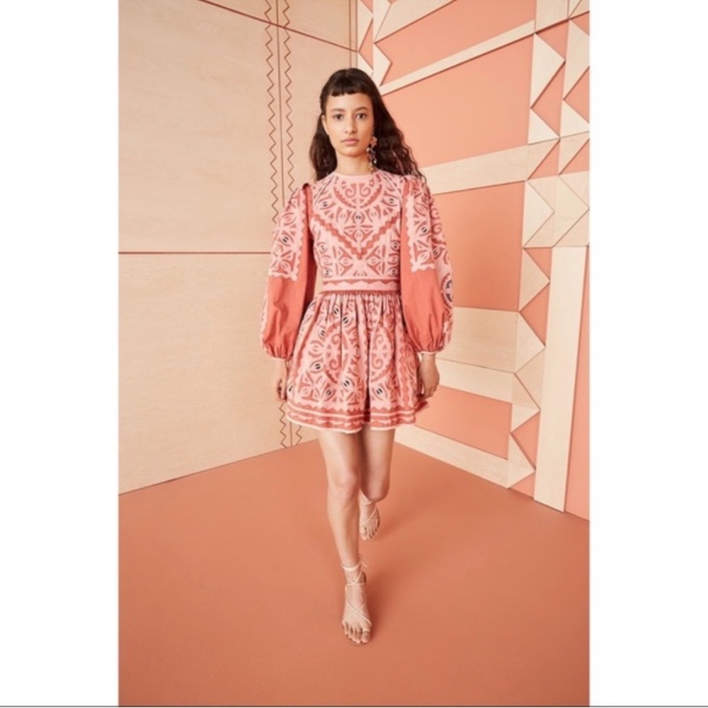 Ulla Johnson Omaira Balloon Sleeve Mini Dress $725 size 4 - Picture 4 of 10
